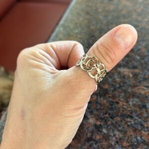 Silver ring, size 8-8.25